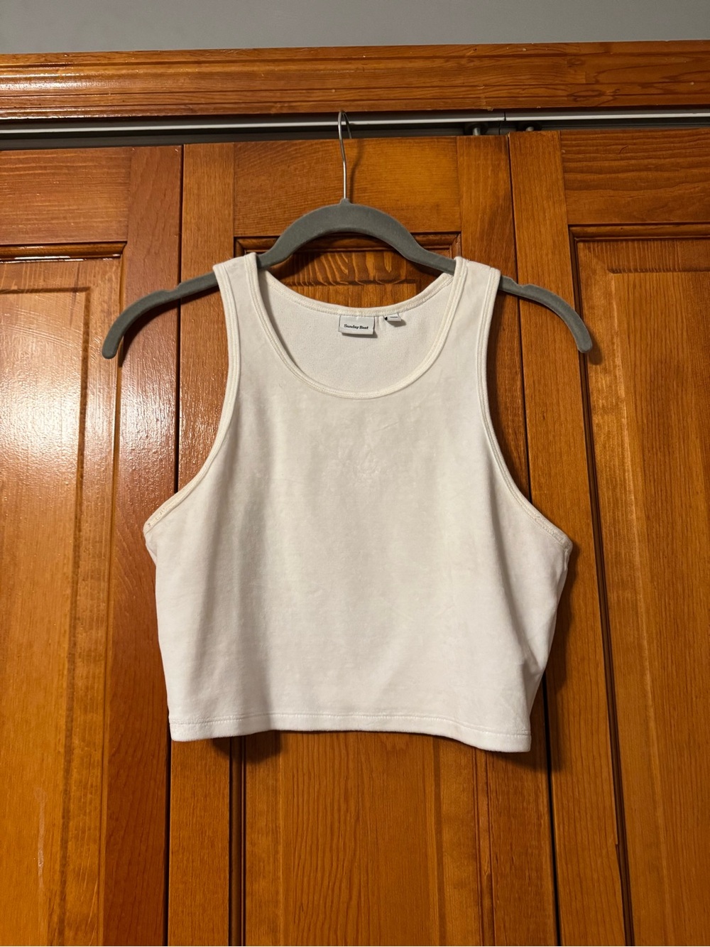 Aritzia Sunday Best | White Cropped Tank Top - Women